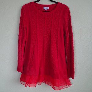 EUC Military Hippie Cable Knit Sweater